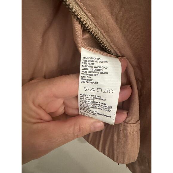 prAna Lookout Jacket | Champagne | Women’s Medium NWT | Organic Cotton & Hemp - Picture 10 of 13